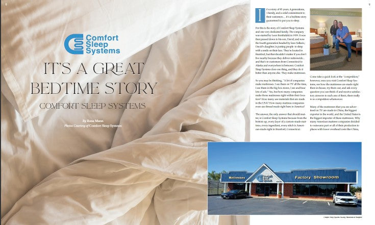 Dreaming of a better night's sleep? Check out this new Magazine article on Comfort Sleep Systems